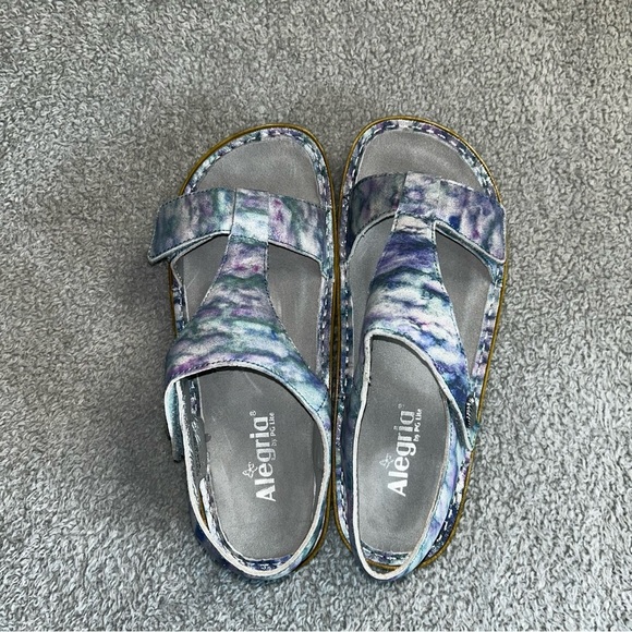 Alegria Shoes - Alegria Blue and Purple Sandals Comfort Style
